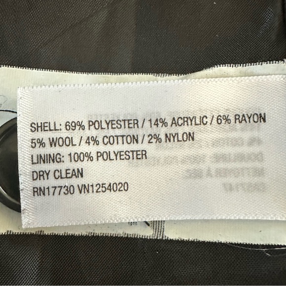 Merona Women’s Medium Hooded Patterned Pea Coat - Picture 7 of 10